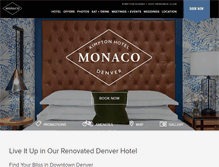 Tablet Screenshot of monaco-denver.com